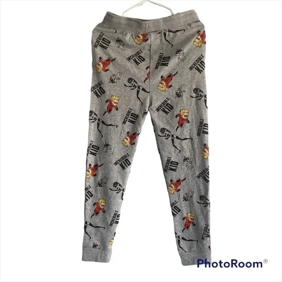 Kids' Disney Mr. Incredible Jogger Pants - Heathered Gray Size XL - Picture 2 of 8
